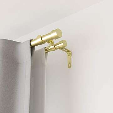 Umbra Cappa Double Curtain Rod - Modern Adjustable Design