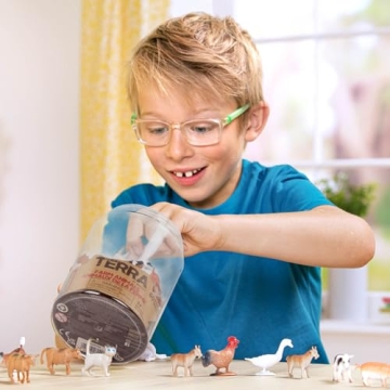 Terra by Battat 60 Mini Farm Animal Figures Educational Toy