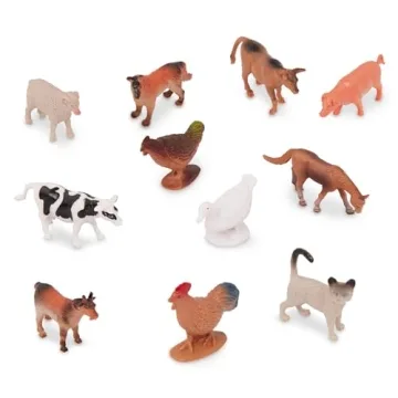 Terra by Battat 60 Mini Farm Animal Figures Educational Toy