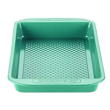 Farberware purECOok Hybrid Ceramic Nonstick Baking Pan / Nonstick Cake Pan, Rectangle - 9 Inch x 13 Inch, Blue