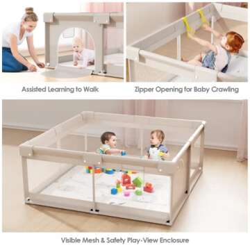 Compact Baby Playpen for Safe and Comfortable Play