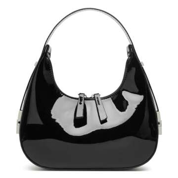 Chic Women's Crescent Shoulder Bag Retro Y2K Style