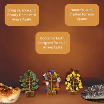 Handcrafted 12 Mini Crystal Tree Gift Set for Positive Energy