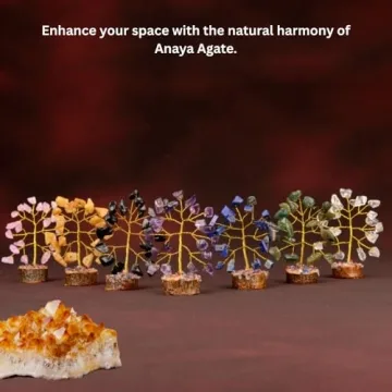 Handcrafted 12 Mini Crystal Tree Gift Set for Positive Energy