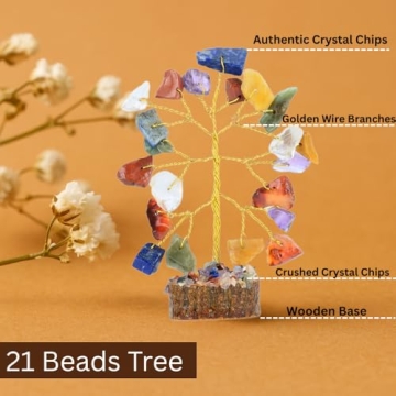 Handcrafted 12 Mini Crystal Tree Gift Set for Positive Energy