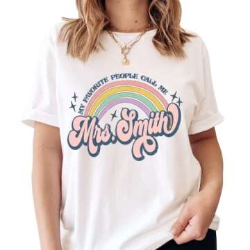 NAZENTI Personalized Teacher Shirts, Teacher Definition, Preschool Teachers Shirt, Teacher Shirts fo...