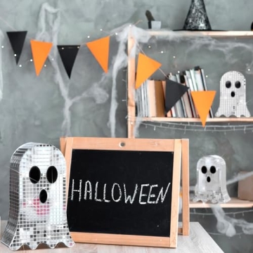 GlikCeil 3 Pcs Disco Ghost Decor for Halloween Fun