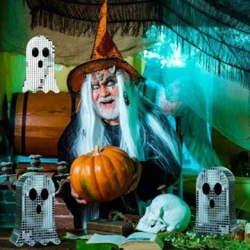 GlikCeil 3 Pcs Disco Ghost Decor for Halloween Fun