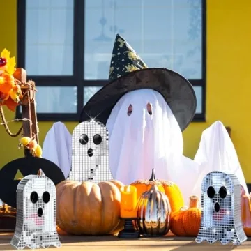 GlikCeil 3 Pcs Disco Ghost Decor for Halloween Fun