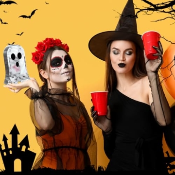 GlikCeil 3 Pcs Disco Ghost Decor for Halloween Fun