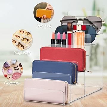 Cabilock 6-Tier Clear Display Stand for Wallets and More