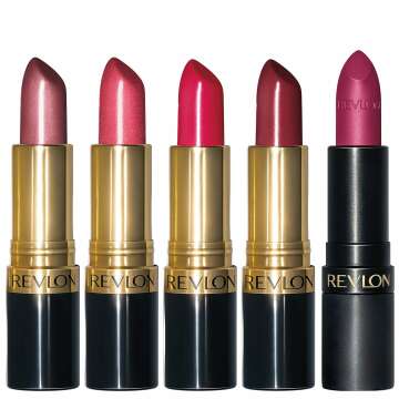 REVLON 5 Piece Lipstick Set - Multi-Finish Variety