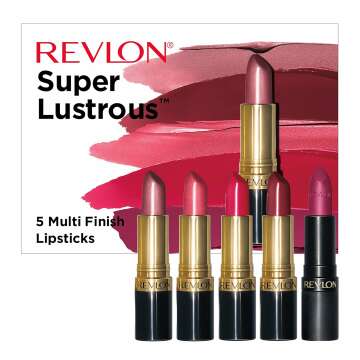 REVLON 5 Piece Lipstick Set - Multi-Finish Variety