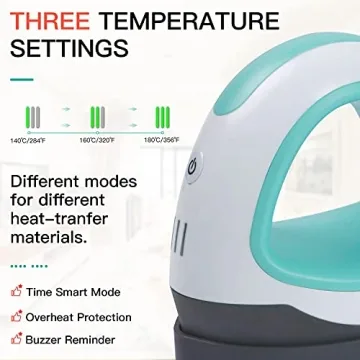 HTVRONT Mini Heat Press for Crafting and Personalizing