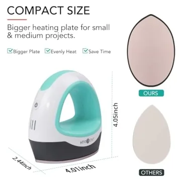 HTVRONT Mini Heat Press for Crafting and Personalizing