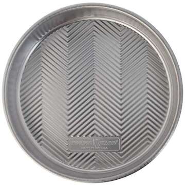 Nordic Ware Prism 9” Round Cake Pan (46970), Metallic