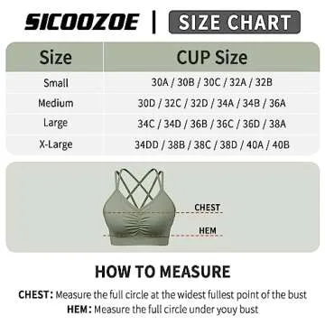 Sicoozoe Women's Cross Back Sports Bra - Stylish & Comfy
