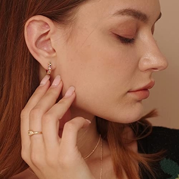 Stunning MEVECCO Gold Huggie Hoop Earrings for Women