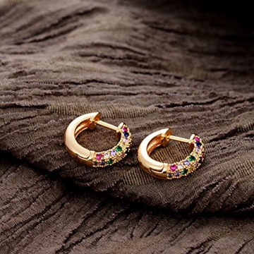Stunning MEVECCO Gold Huggie Hoop Earrings for Women