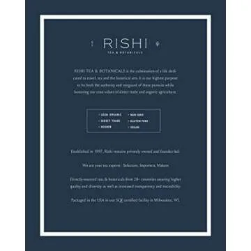 Rishi Organic English Breakfast Tea - Energizing Sachets 50 Count