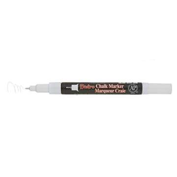 Uchida of America Extra Fine Tip Bistro Chalk Marker, White