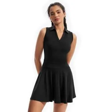 Golf Tennis Dress Workout Athletic Dresses for Women Active Wear Exercise Sport Polo Short Sleeveles...