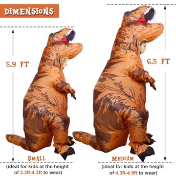 Lulu Home Inflatable Dinosaur Costume for Kids - Perfect for Parties