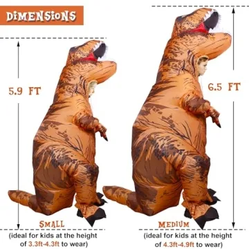 Lulu Home Inflatable Dinosaur Costume for Kids - Perfect for Parties