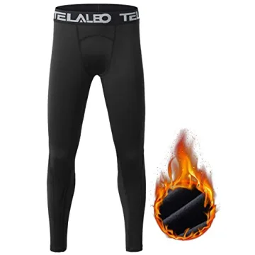 Warm TELALEO Long Sleeve Compression Shirt for Kids