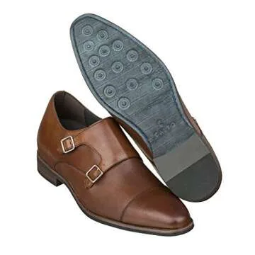 CALTO Elevator Shoes for Men - Stylish Premium Leather Loafers
