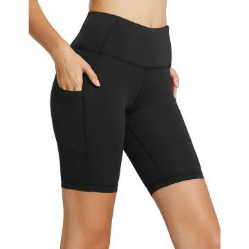 BALEAF Women's High Waist Biker Shorts with Pockets – Perfect for Summer Workouts