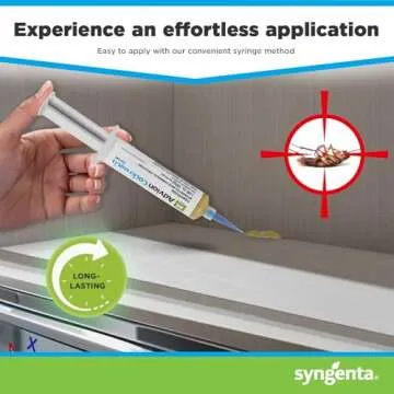 Advion Cockroach Gel Bait, 4 Tubes x 30-Grams, 4 Plungers and 4 Tips, German Roach Insect Pest Control, Indoor and Outdoor Use, Roach Killer Gel for American, German and Other Major Cockroach Species