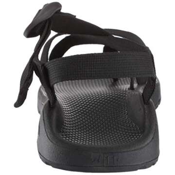 Chaco womens Zcloud 2 Sandal, Solid Black, 9 Wide US