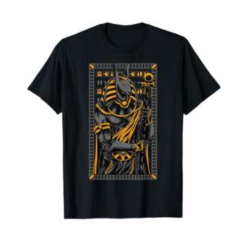 Ancient Types Hieroglyph Egyptian God Anubis T-Shirt