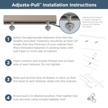Franklin Brass Adjusta-Pull Cabinet Handles 1" to 4"