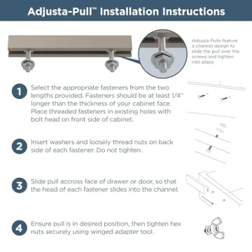 Franklin Brass Adjusta-Pull Cabinet Handles 1" to 4"
