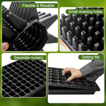 RooTrimmer 10 Pack 128 Cell Seed Starter Trays
