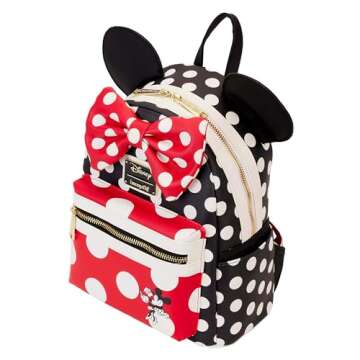 Loungefly Disney Minnie Rocks The Dots Classic Mini Backpack