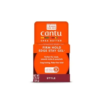 Cantu Extra Hold Edge Stay Gel with Shea Butter - Long-lasting, Flake-free Edge Control