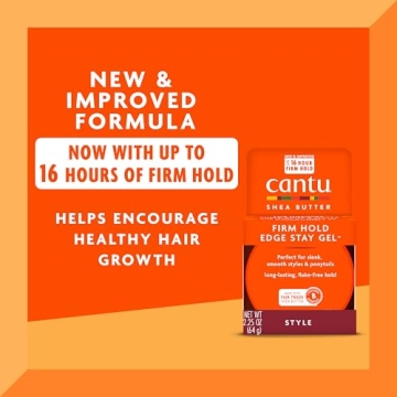 Cantu Extra Hold Edge Stay Gel with Shea Butter 2.25 oz