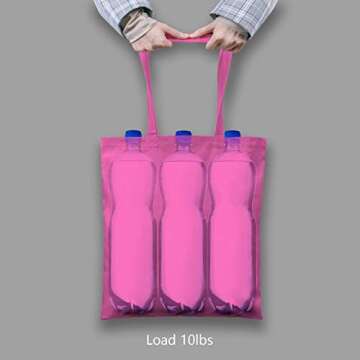 TOPDesign 12-Pack Economical 16"x15" Pink Cotton Tote Bag, Lightweight Medium Reusable Grocery Shopping Cloth Bags, Suitable for DIY, Advertising, Promotion, Gift, Activity