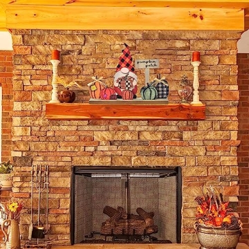 Charming Ovootok Thanksgiving Gnome Wooden Decoration