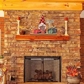 Charming Ovootok Thanksgiving Gnome Wooden Decoration