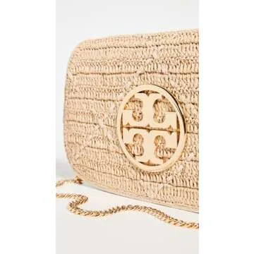 Elegant Tory Burch Women's Reva Raffia Clutch for All Occasions