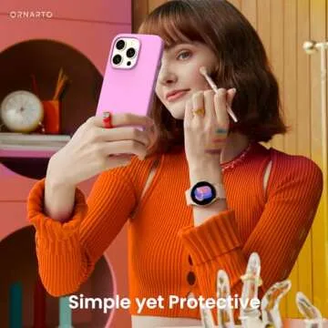 ORNARTO Liquid Silicone Case for iPhone 16 Pro - Stylish & Durable