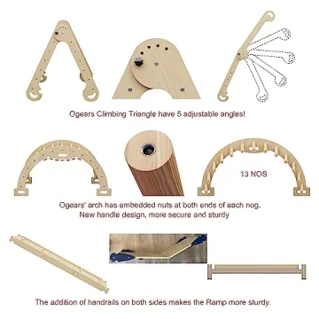 Ogears Climbing Triangle Toys for Active Toddlers