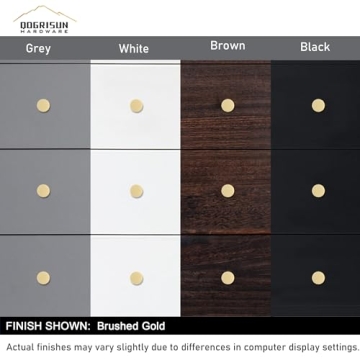 Stylish QOGRISUN Solid Brass Cabinet Knobs for Any Home