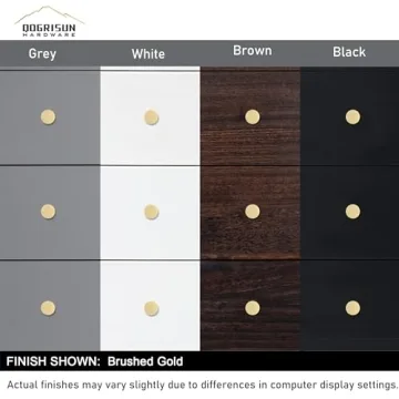 Stylish QOGRISUN Solid Brass Cabinet Knobs for Any Home