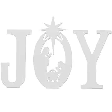 Teak Isle Christmas Joy Nativity Yard Sign. Weatherproof Outdoor Christmas Decor. Made in USA, Durab...
