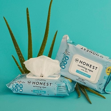 Honest Company Sanitizing Alcohol Wipes for Cleanliness